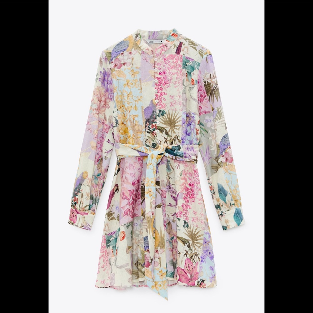 ZARA Floral Print Dress